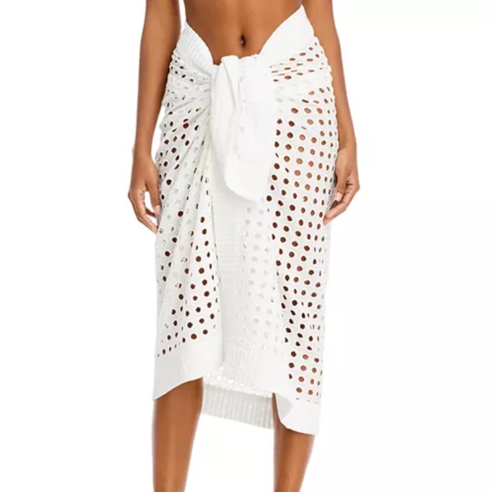 SOLID & STRIPED White Swim Coverup